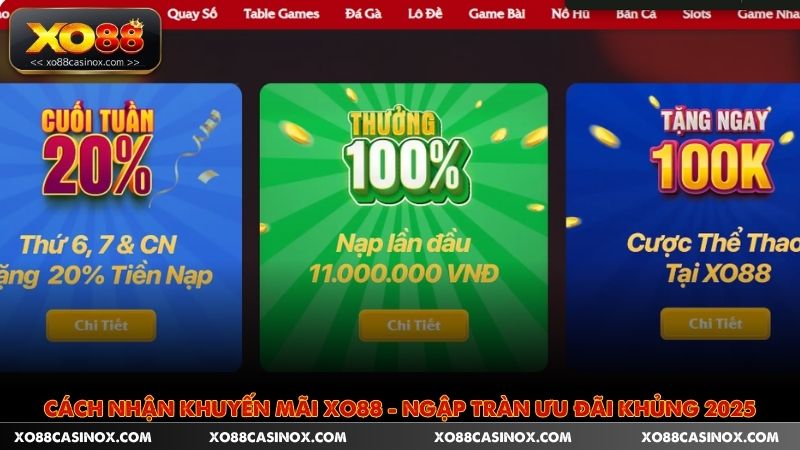 Cách Nhận Khuyến Mãi XO88