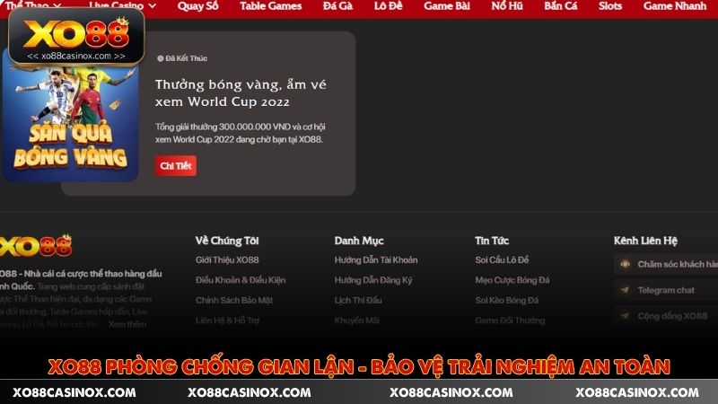 XO88 Phòng Chống Gian Lận